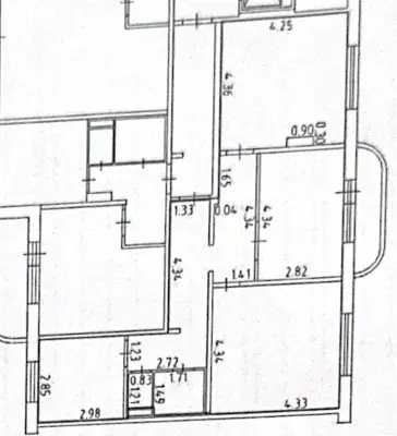 3-к квартира, 76.5 м², продажа
